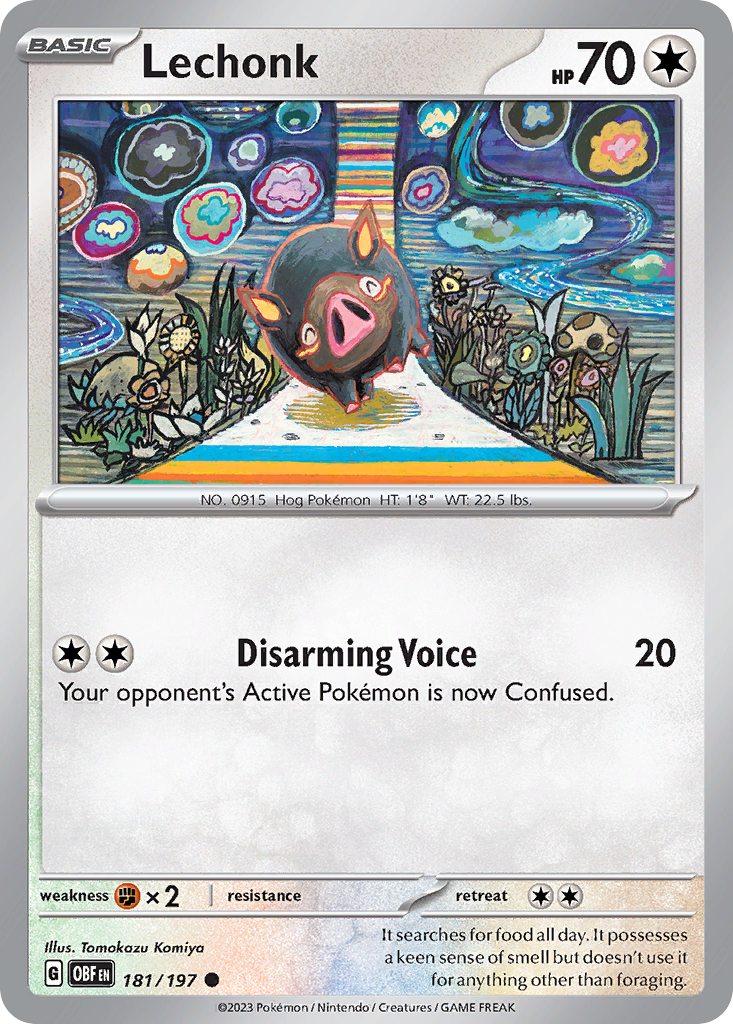 Obsidian Flames Lechonk #181/197